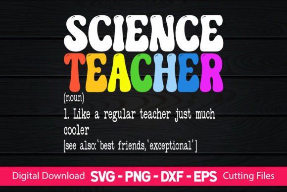 Funny Science Teacher Definition Graphics