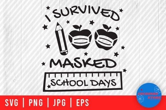 I Survived 100 Masked School Days, SVG