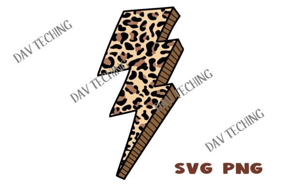 Leopard Lightning Bolt Svg: Graphics and Crafts Fusion
