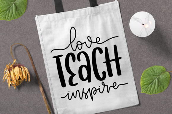 Love Teach Inspire SVG: Graphics for Crafts and Branding
