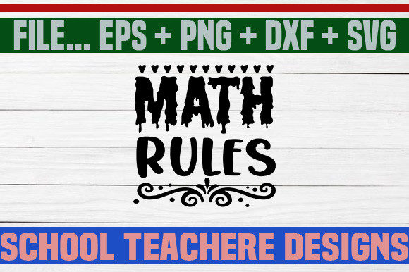 Math Rules SVG: Graphics for Crafts and Content