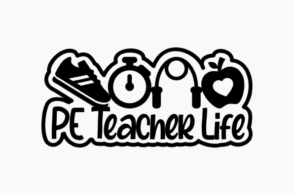 PE Teacher Life Embroidery Design