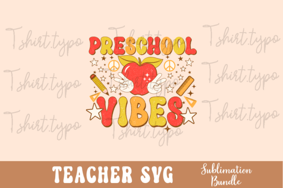 Preschool Teacher Vibes SVG Png Review: A Design for Warmth and Creativity