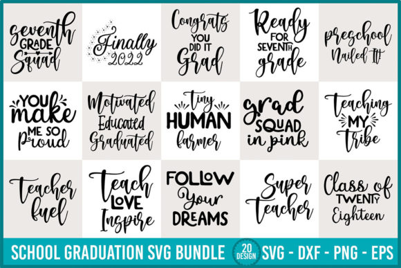 School Graduation SVG Bundle: Graphics and Crafts for Branding