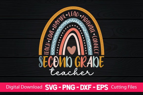 Second Grade Teacher Sublimation Graphics and Crafts