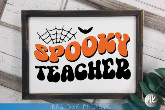 Spooky Teacher Retro SVG: A Versatile Graphic Design Asset for Crafts and Blogs