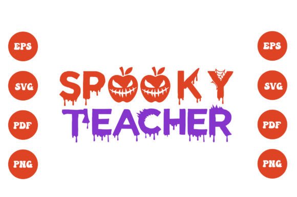 Teacher Spooky PNG: Graphics for Crafts and Halloween