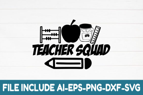 Teacher Squad: Graphics for Crafts and Small Business Branding