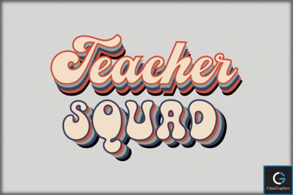 Teacher Squad SVG File for Graphics and Crafts