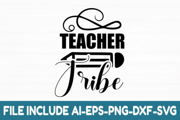 Teacher Tribe: Graphics for Crafts and Digital Products