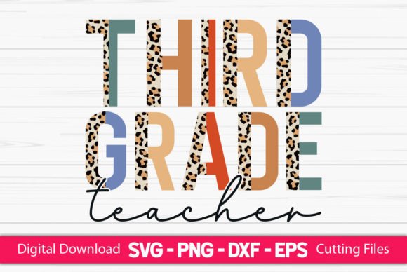 Third Grade Teacher Sublimation Graphics